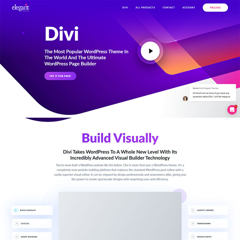 پلاگین وردپرس Divi Builder