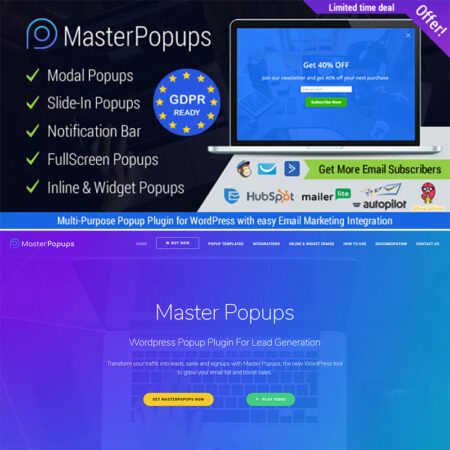 پلاگین وردپرس Master Popups