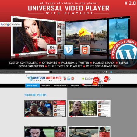 پلاگین وردپرس Universal Video Player