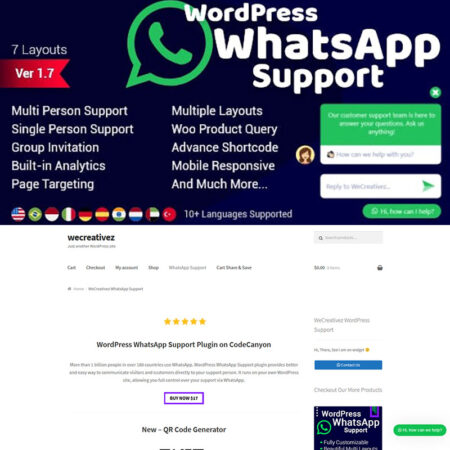 پلاگین وردپرس WhatsApp Support