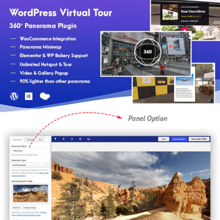 پلاگین وردپرس Virtual Tour 360 Panorama