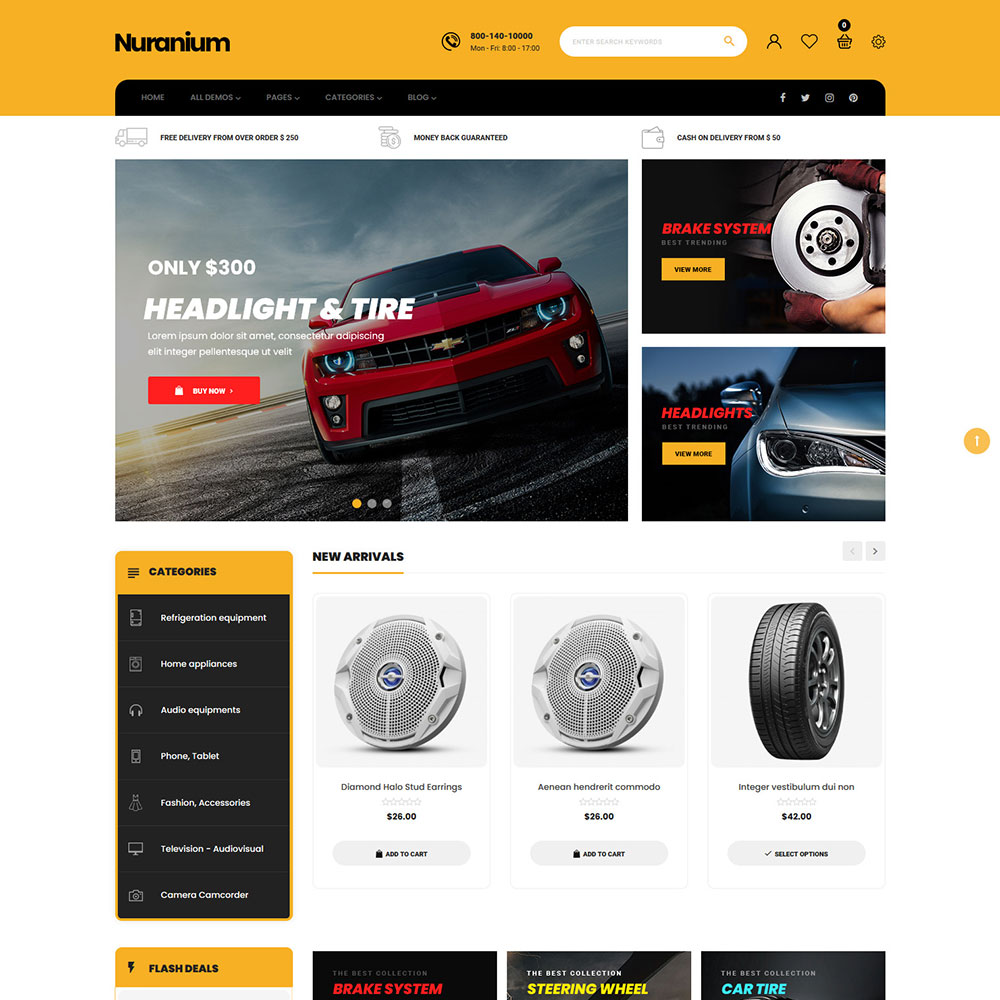 قالب فروشگاهی پرستاشاپ Nuranium