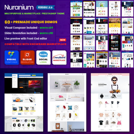 قالب فروشگاهی پرستاشاپ Nuranium