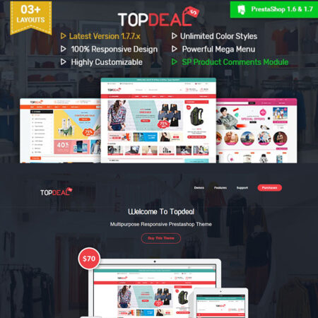 قالب فروشگاهی پرستاشاپ TopDeal