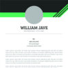 قالب رزومه William Jave CV