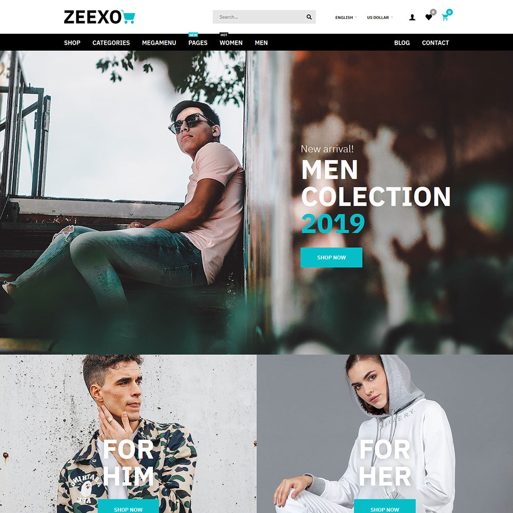 قالب فروشگاهی اپن کارت Zeexo