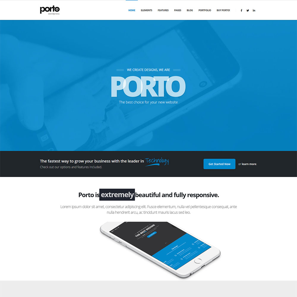 قالب چند منظوره ووکامرس Porto