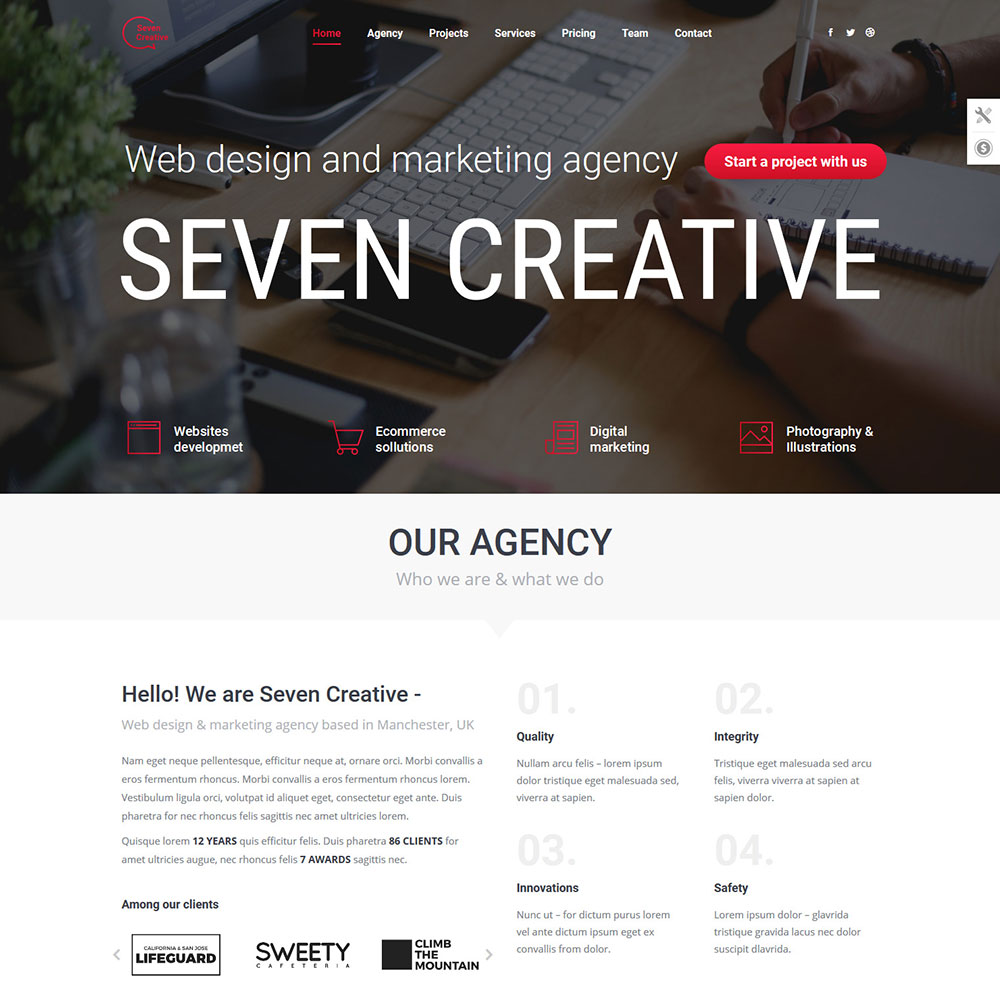 قالب چند منظوره وردپرس The7